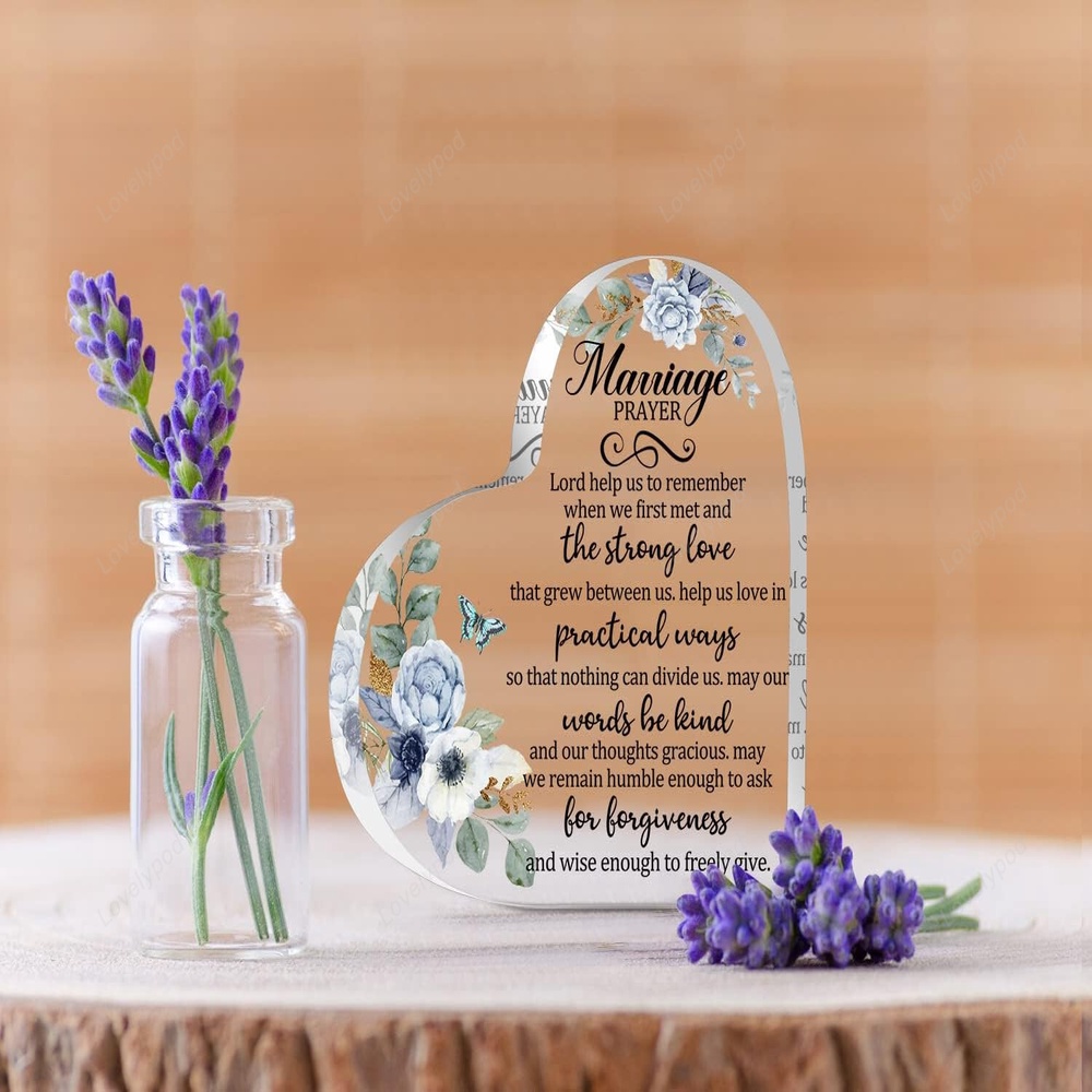 Valentine Keepsakes, Heart Keepsake, Christian Wedding Anniversary Keepsake Memorial Marriage Prayer Valentine Keepsakes, Heart Keepsake, Christian Wedding Anniversary Keepsake Memorial Marriage Prayer