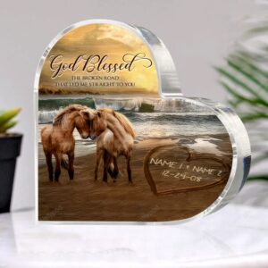 Valentine Keepsakes, Heart Keepsake, Custom Horses Couple&hellip;