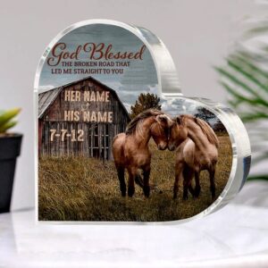 Valentine Keepsakes, Heart Keepsake, Custom Horses Couple&hellip;