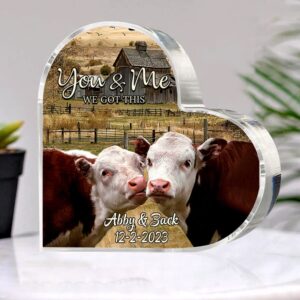 Valentine Keepsakes, Heart Keepsake, Personalized Angus Cow&hellip;