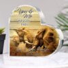 Valentine Keepsakes, Heart Keepsake, Personalized Elephant Heart Plaque, You And Me We God This Heart Acrylic Plaque