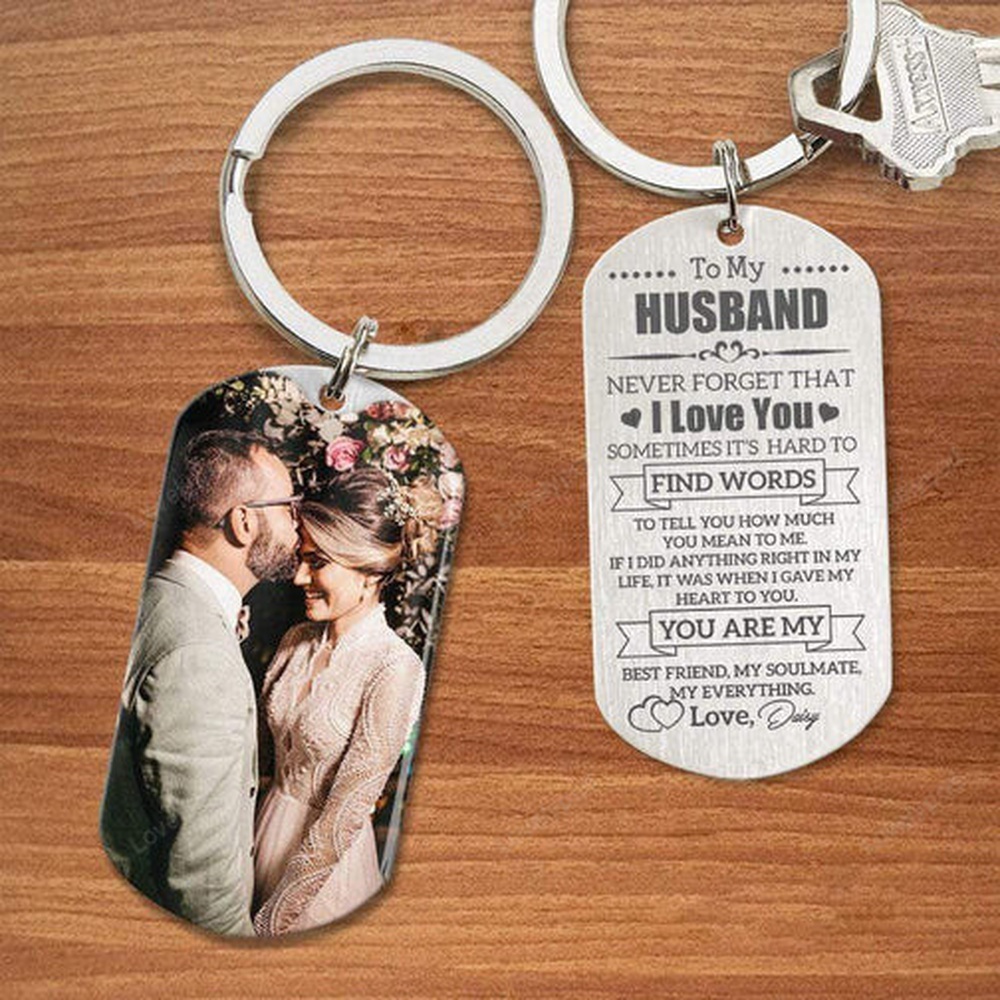 Valentine Keychain, Husband Never Forget I Love You Keychain, Valentines Day Gift For Husband