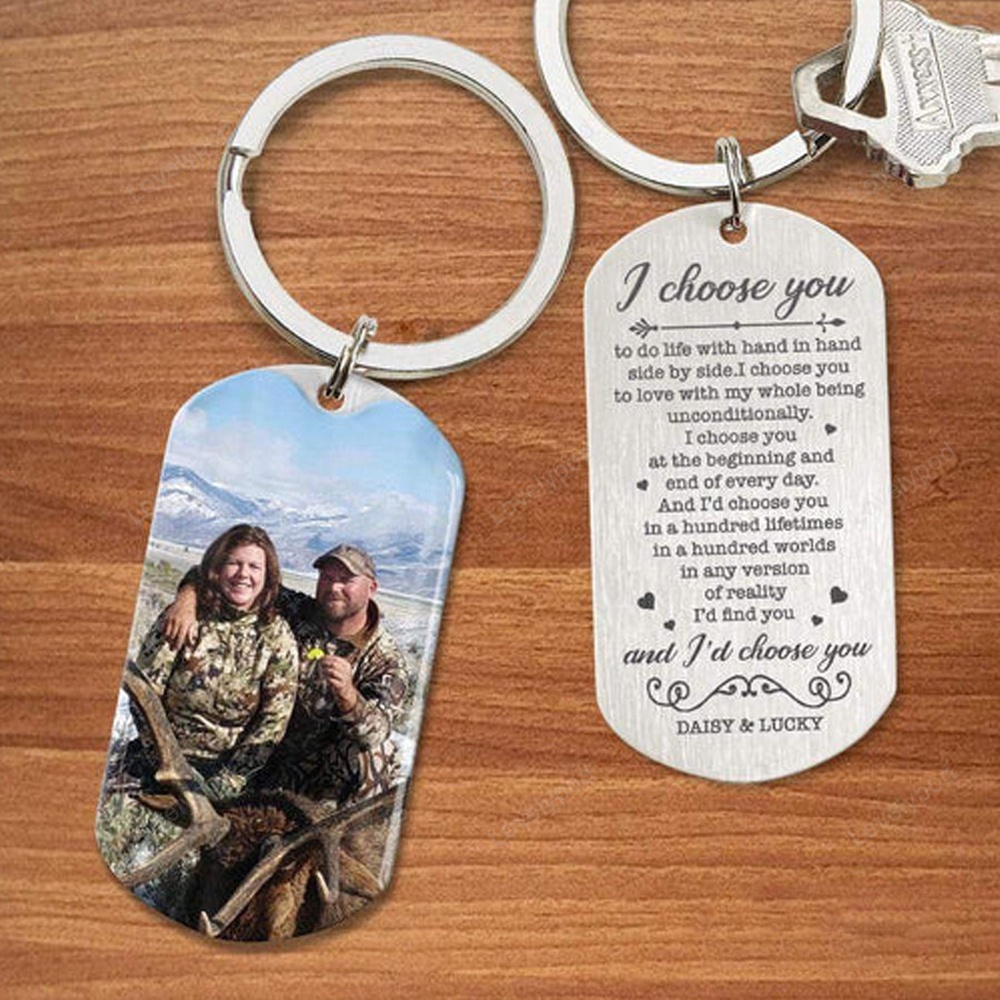 Valentine Keychain, I Would Choose You In A Hundreds World Hunter Keychain, Valentines Day Gift For Couple Valentine Keychain, I Would Choose You In A Hundreds World Hunter Keychain, Valentines Day Gift For Couple