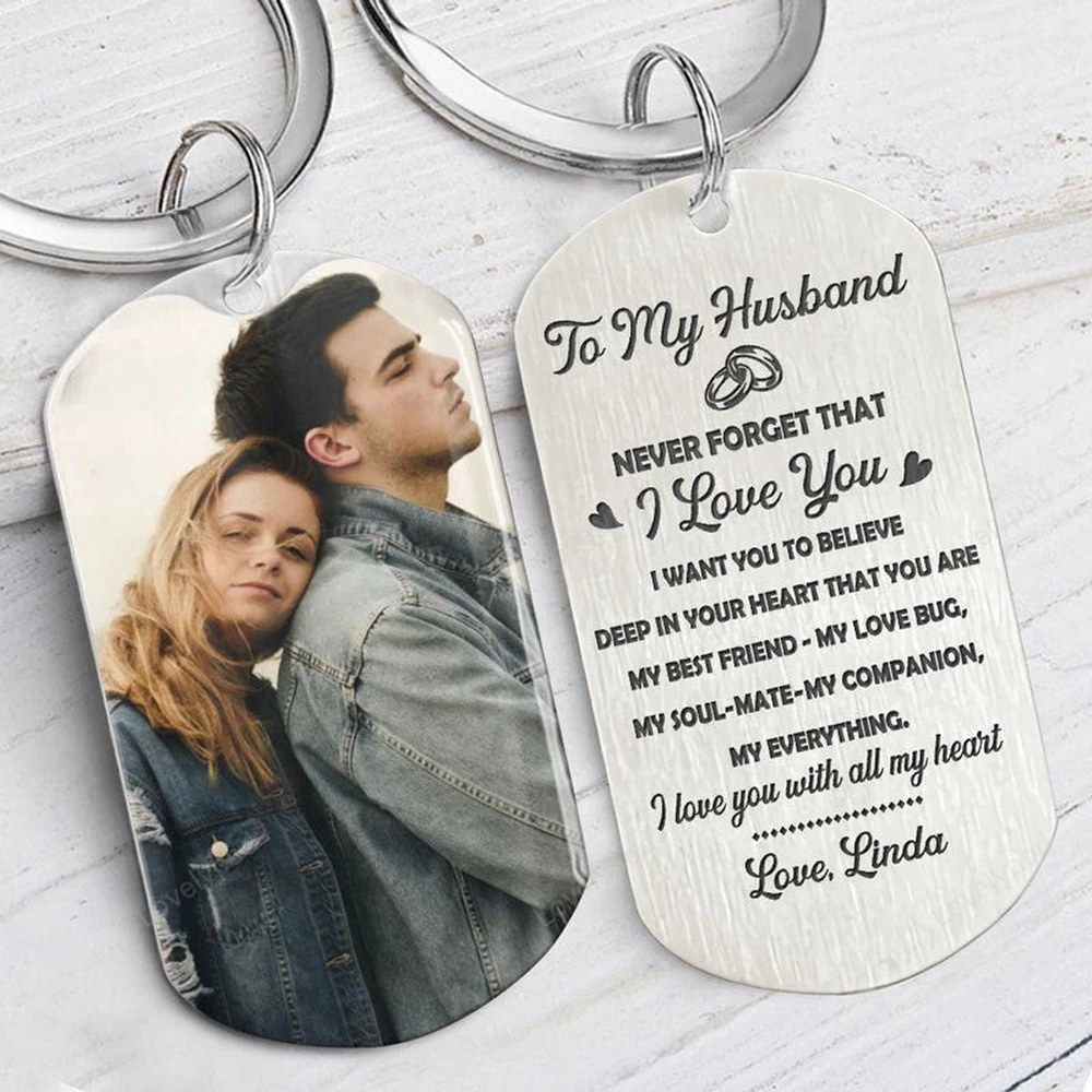 Valentine Keychain, Never Forget That I Love You, Personalized Keychain, Gifts For Him, Custom Photo Valentine Keychain, Never Forget That I Love You, Personalized Keychain, Gifts For Him, Custom Photo
