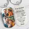 Valentine Keychain, To My Husband Never Forget That I Love You, Valentine Day Gifts For Husband