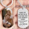 Valentine Keychain, Veteran Couple I Love You Personalized Stainless Steel Keychain With Upload Image
