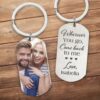 Valentine Keychain, Would You Be My First Love Valentine Keychain, Valentine Day Gift For Him, Her