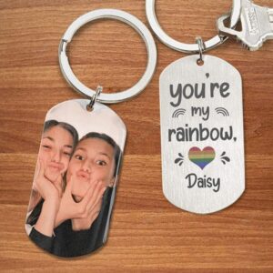 Valentine Keychain, You Are My Rainbow Couple&hellip;