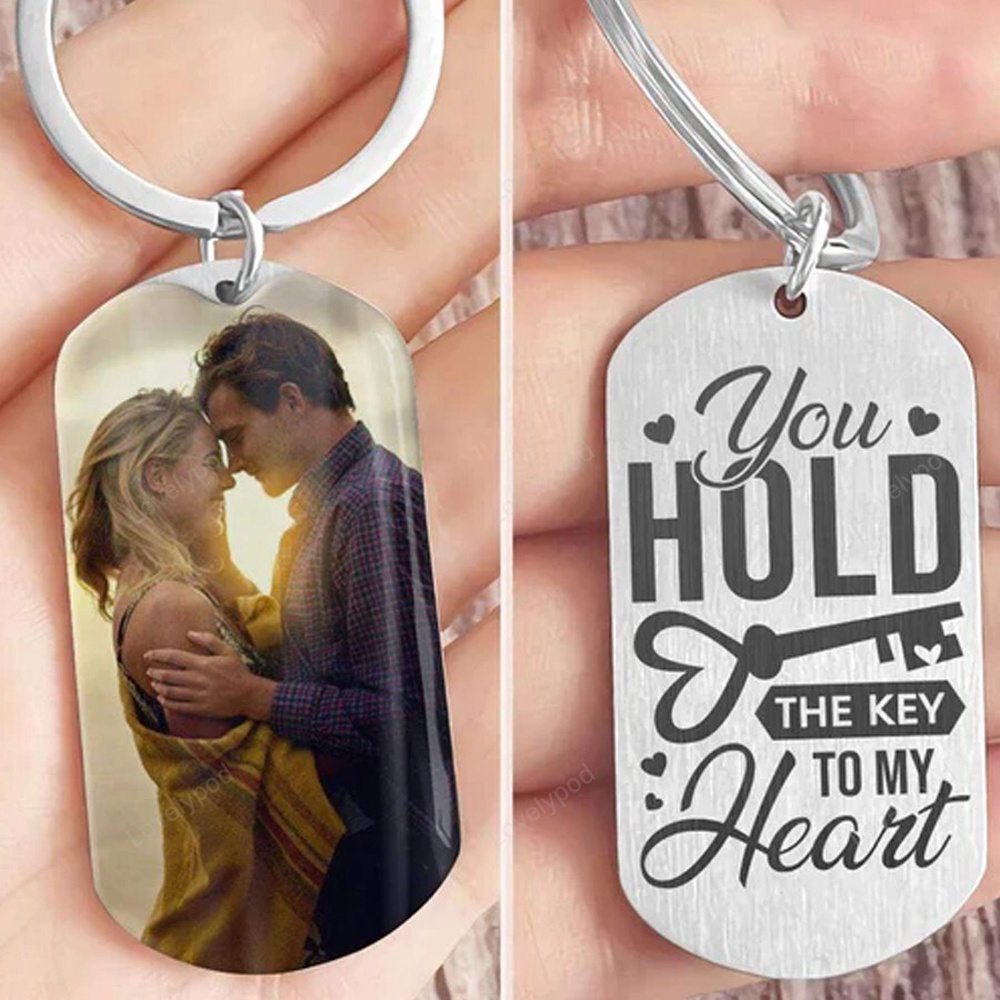 Valentine Keychain, You Hold The Key To My Heart Valentine Keychain, Valentines Day Gift For Couple