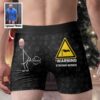 Valentine Men Boxer, Property Of Girlfriends Personalized Photo Mens Boxer Briefs Valentines Day Gifts