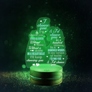 Valentine Night Light, Couple Kissing Night Light&hellip;