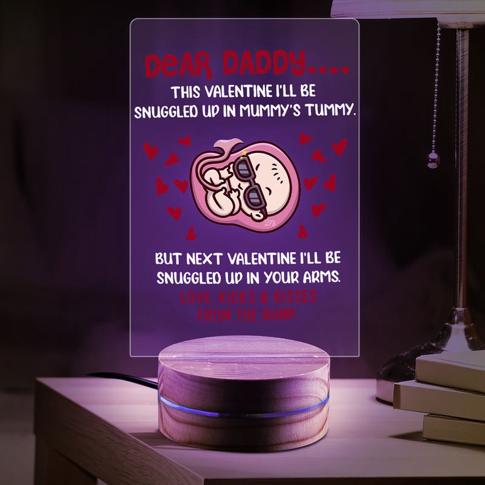 Valentine Night Light, Dear Daddy Night Light Baby Night Light Valentine Night Light Gift For Daddy