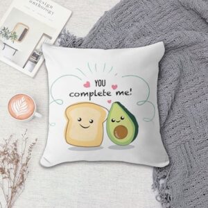 Valentine Pillow, Avocado Bread You Complete Me&hellip;