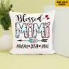 Valentine Pillow, Customized Name In A World Full Of Grandmas Be A Mimi White Daisy Gnomes Valentines Day