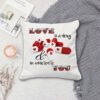 Valentine Pillow, We Were Together Pillow Case Personalized State Colors Pillow Customized Name Valentine Decor