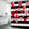 Valentine Shower Curtain, Happy Valentines Day Shower Curtain For Bathroom Wedding Home Bath Decor Lovings Valentine Shower Curtain, Happy Valentines Day Shower Curtain For Bathroom Wedding Home Bath Decor Lovings