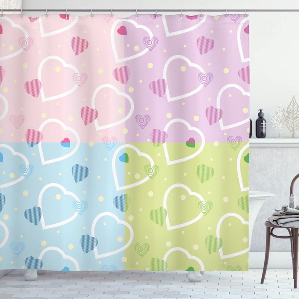 Valentine Shower Curtain, Happy Valentines Day Shower Curtain For Bathroom Wedding Home Bath Decor Lovings Valentine Shower Curtain, Happy Valentines Day Shower Curtain For Bathroom Wedding Home Bath Decor Lovings