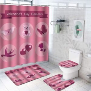 Valentine Shower Curtain, Love Letter Gift Bathroom&hellip;