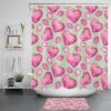 Valentine Shower Curtain, Valentines Cat Couple Shower Curtains Happy Love Bathroom Curtains Valentine Decor Bathroom Decor