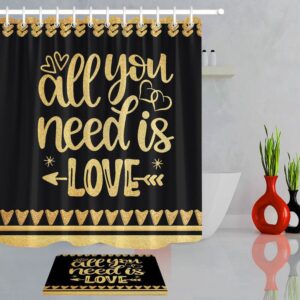 Valentine Shower Curtain, Valentines Day Shower Curtains&hellip;