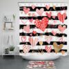 Valentine Shower Curtain, Valentines Hearts Shower Curtains Bathroom Decor Romancecore Bathroom Home Decor Valentine Shower Curtain, Valentines Hearts Shower Curtains Bathroom Decor Romancecore Bathroom Home Decor