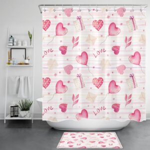 Valentine Shower Curtain, Valentines Love Shower Curtains&hellip;