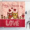 Valentine Shower Curtain, Valentines Red Roses Shower Curtains Valentine Love Romantic Bathroom Decor Valentine Gift Idea
