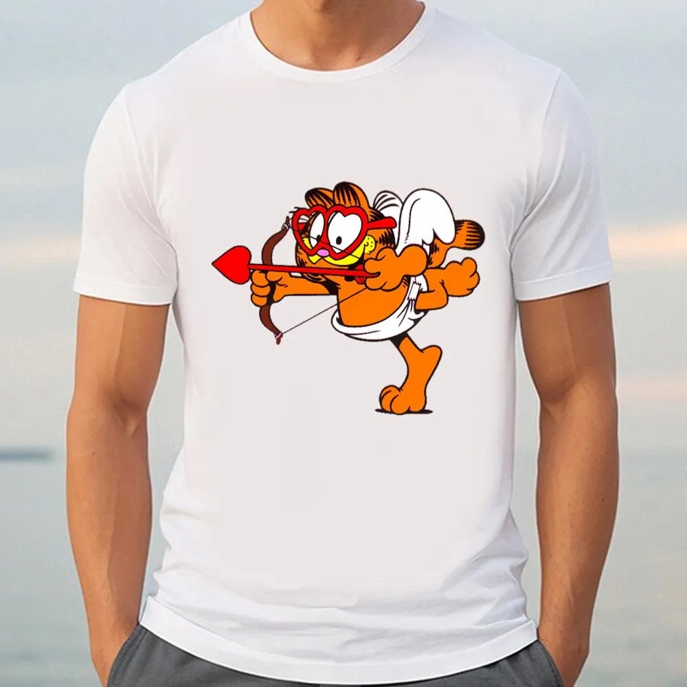 Valentine T-Shirt, Cupid Garfield Happy Valentine’s T-Shirt, Valentine Day Shirt