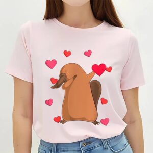 Valentine T-Shirt, Cute Platypus Dabbing Platypus Valentine’s&hellip;