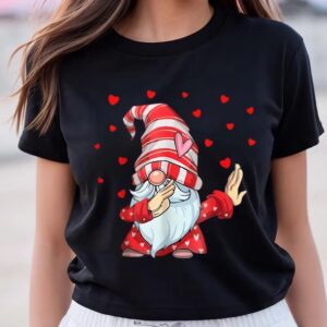 Valentine T-Shirt, Dabbing Gnome Heart Happy Valentines&hellip;
