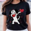 Valentine T-Shirt, Dabbing Soccer Heart Valentine’s Day Football Player Gift T-Shirt, Valentine Day Shirt