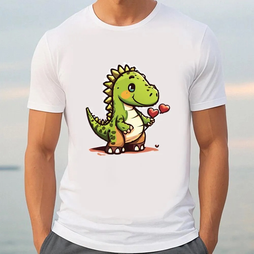 Valentine T-Shirt, Dino In Love Valentine T-Shirt, Valentine Day Shirt
