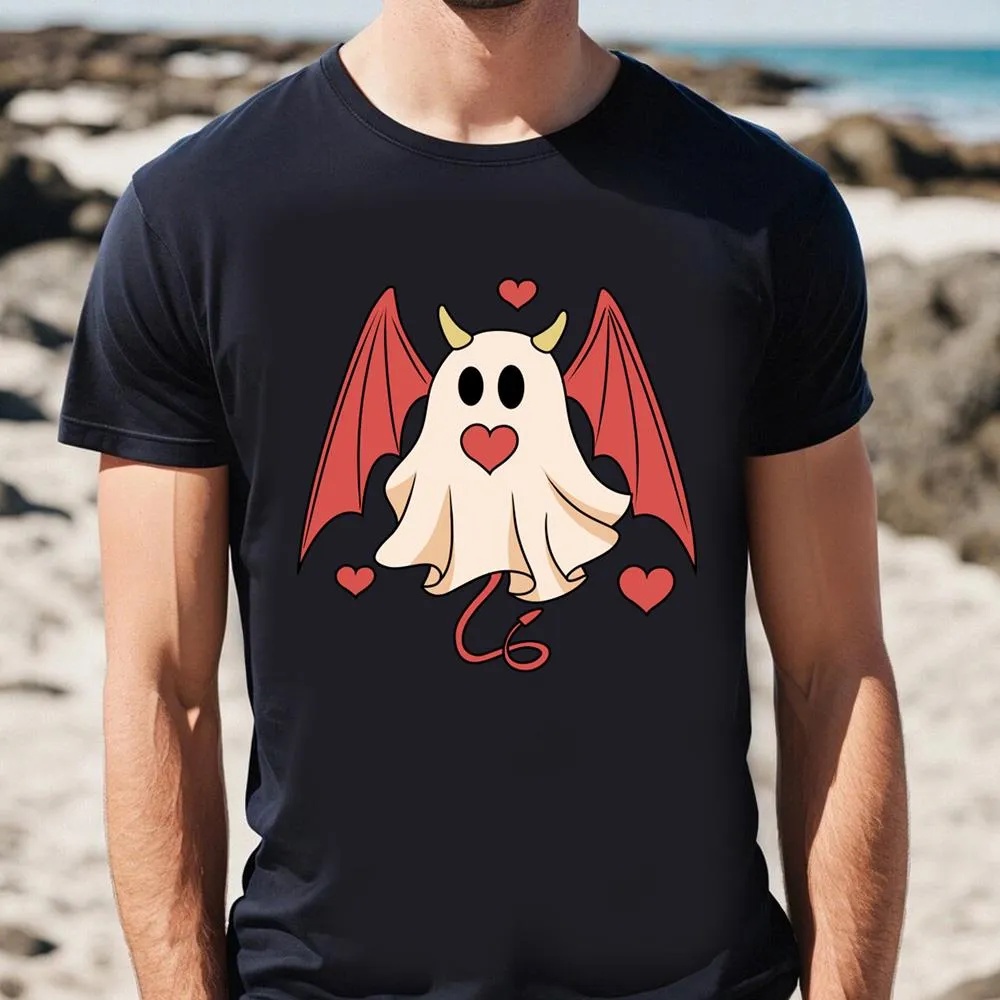 Valentine T-Shirt, Evil Ghost Retro Valentines Day T-Shirt, Valentine Day Shirt