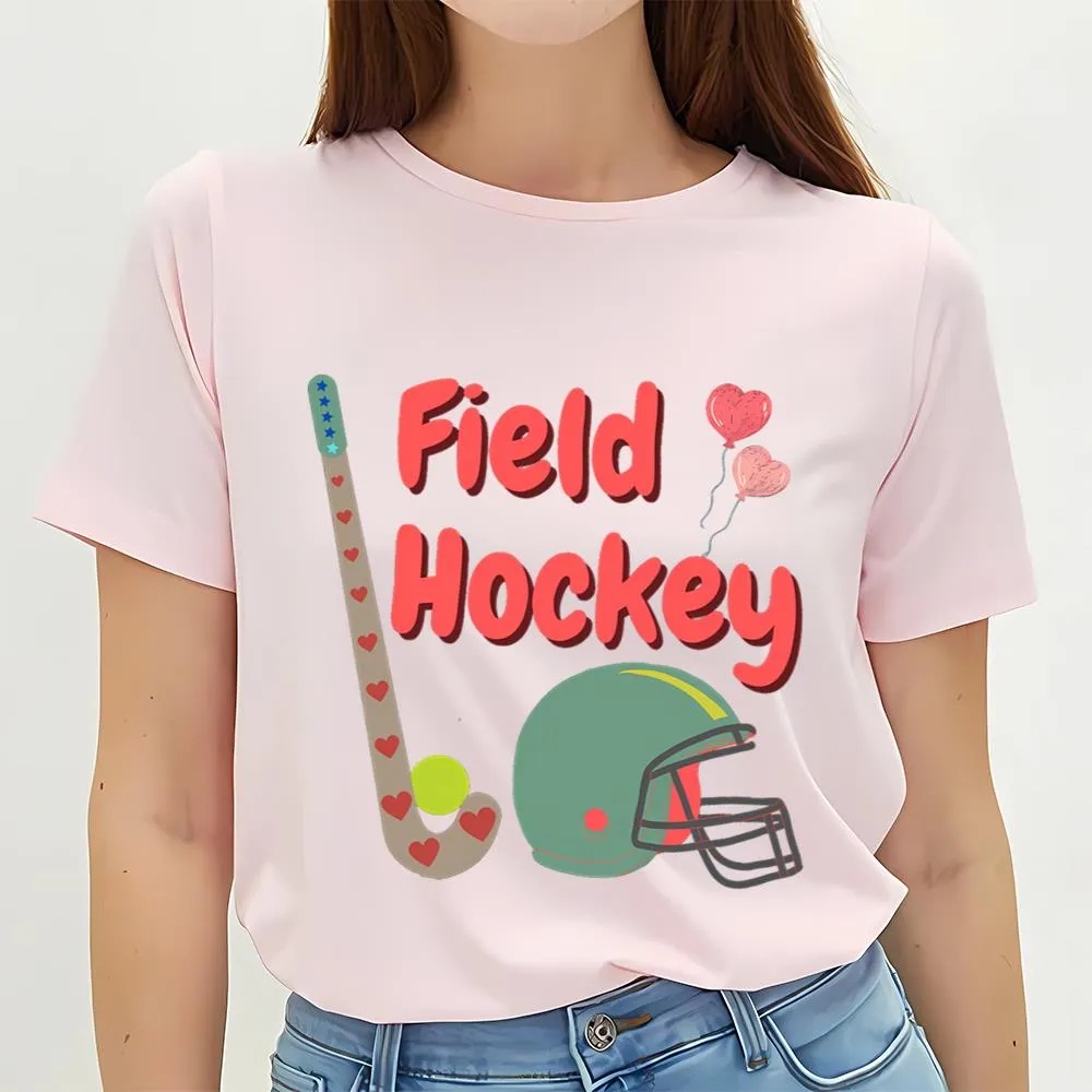 Valentine T-Shirt, Field Hockey Valentine T-Shirt, Valentine Day Shirt