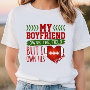 Valentine T-Shirt, Football Girlfriend Valentine’s Day T-Shirt,&hellip;