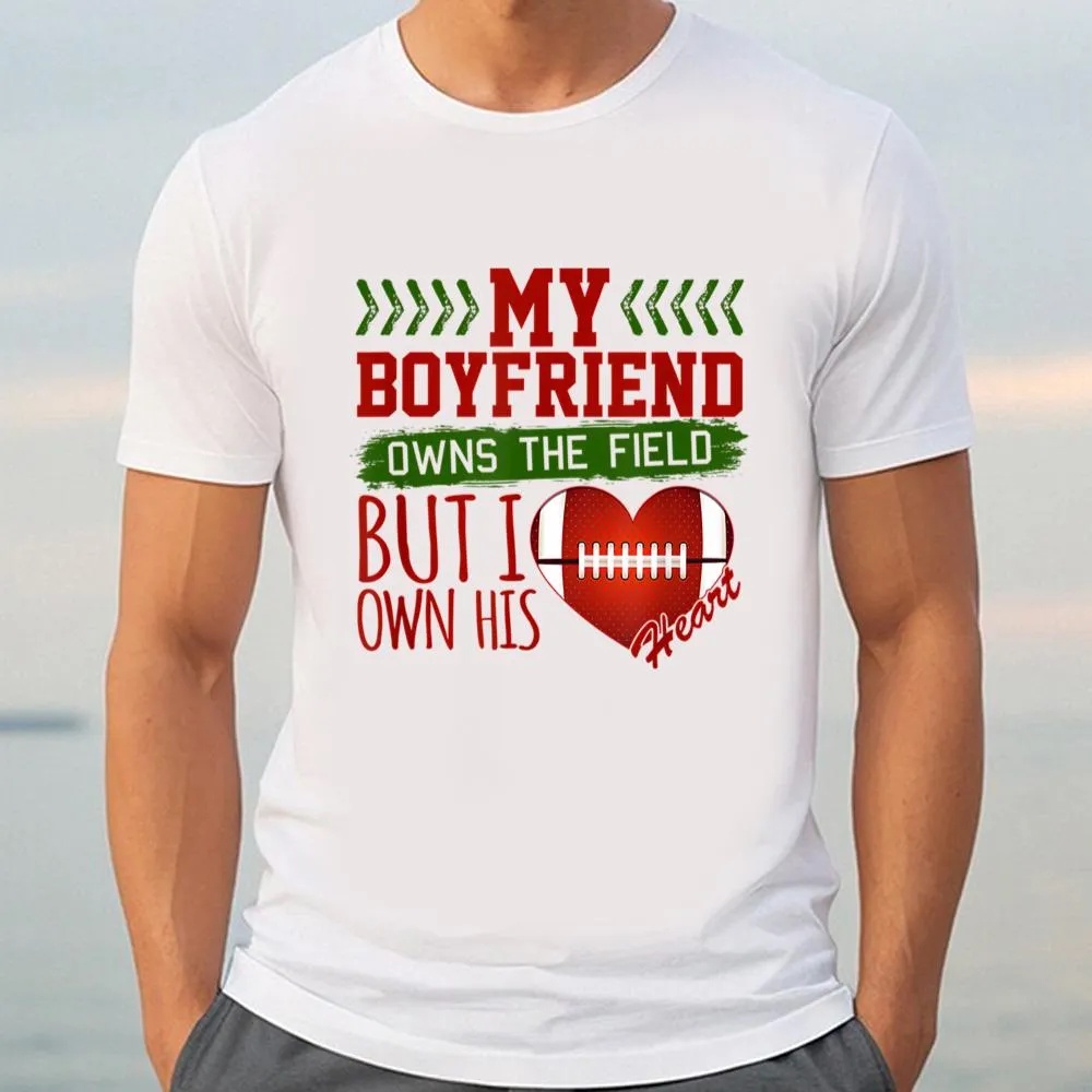 Valentine T-Shirt, Football Girlfriend Valentine’s Day T-Shirt, Valentine Day Shirt