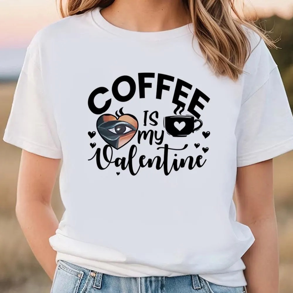 Valentine T-Shirt, Funny Coffee Is My Valentine T-Shirt, Valentine Day Shirt