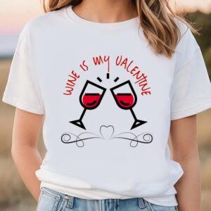 Valentine T-Shirt, Funny Valentine Shirt Wine Is&hellip;