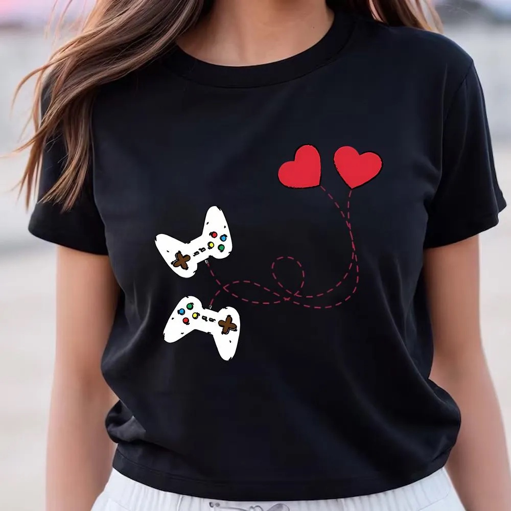 Valentine T-Shirt, Gamer Shirt Valentines Day Shirt Controller Shirt, Valentine Day Shirt
