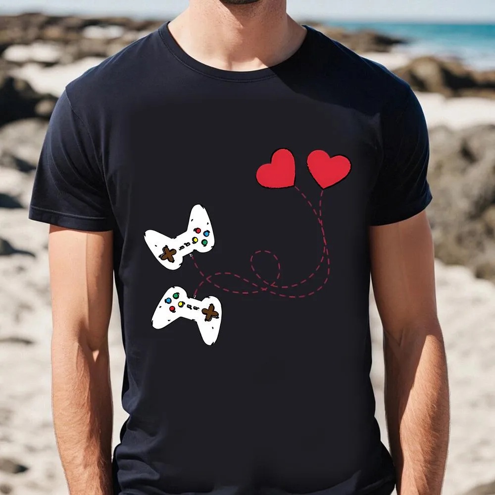 Valentine T-Shirt, Gamer Shirt Valentines Day Shirt Controller Shirt, Valentine Day Shirt