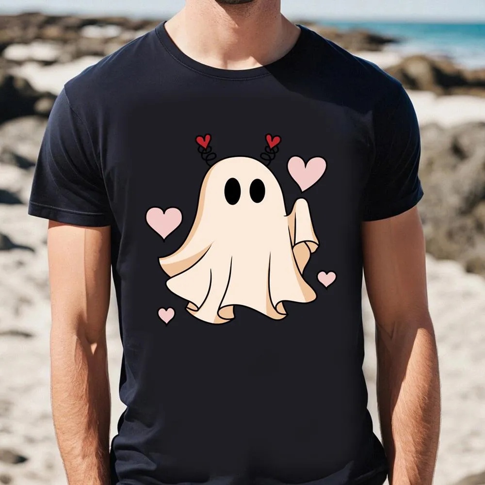 Valentine T-Shirt, Ghost Retro Valentines Day T-Shirt, Valentine Day Shirt