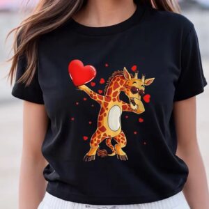 Valentine T-Shirt, Giraffe Lover Turtle Funny Dab&hellip;