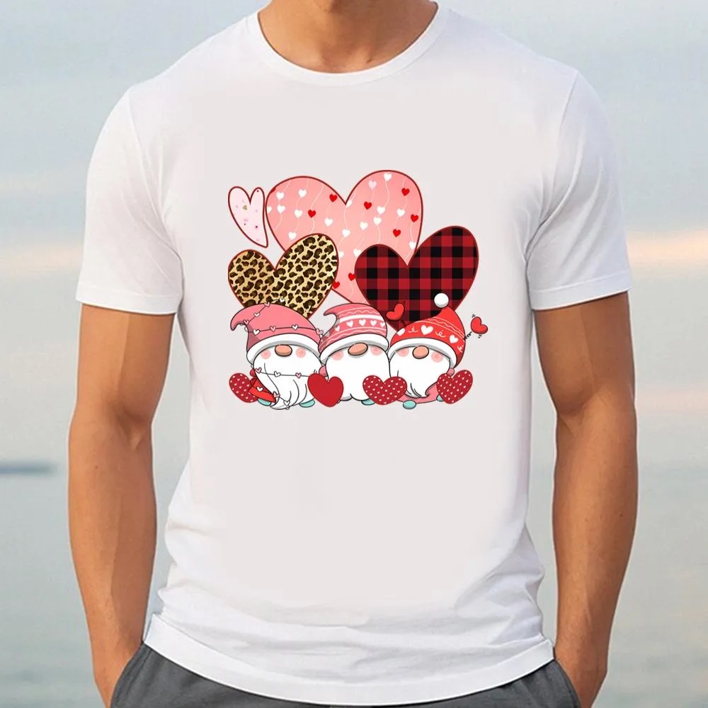 Valentine T-Shirt, Gnomies Hearts Love Valentines Day Happy Valentines Day T-Shirt, Valentine Day Shirt