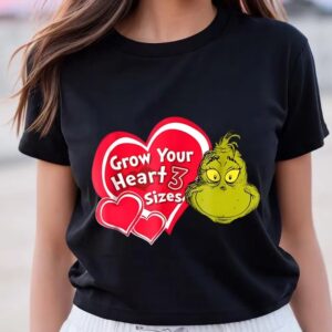 Valentine T-Shirt, Grinch Grow Your Heart Valentine&hellip;