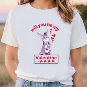 Valentine T-Shirt, Happy Valentine Day Donkey Will&hellip;