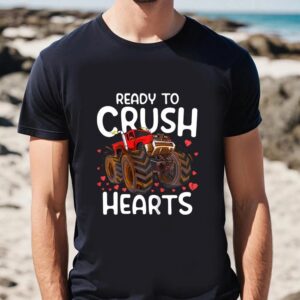Valentine T Shirt Happy Valentine Day Truck Ready To Crush Hearts T Shirt Valentine Day Shirt 2 zovqzu.jpg