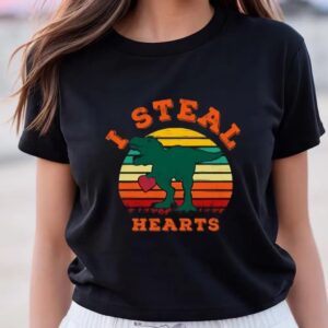 Valentine T-Shirt, I Steal Hearts Dinosaur Valentine&hellip;