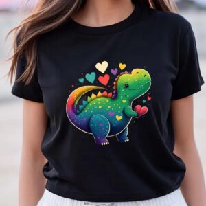 Valentine T-Shirt, I love Dinosaurs Valentine T-Shirt,&hellip;