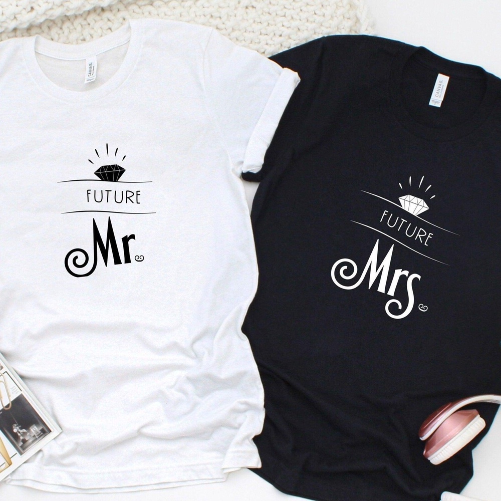 Valentine T-Shirt, Matching Outfits Set, Future Mr & Mrs Matching Set Ideal Valentines Day Surprise For Loving Couples
