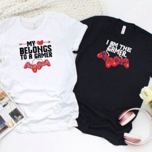 Valentine T-Shirt, Matching Outfits Set, Gamer Heart&hellip;